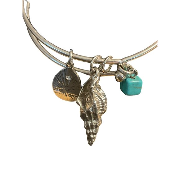 Nautical Charm Bracelet With Shell Turquoise & Disk - Picture 4 of 4